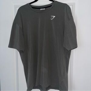 Gymshark Essential Oversize Tee Size M in “Charcoal” looks more Grey Sage